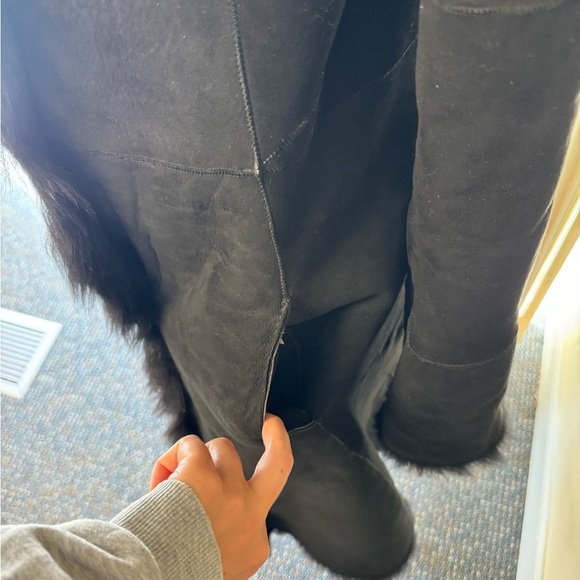 Andrew Marc NY Black Sherling Coat - Picture 2 of 9